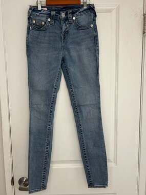 True Religion Jennie Curvy High Rise Skinny Jeans Size 26